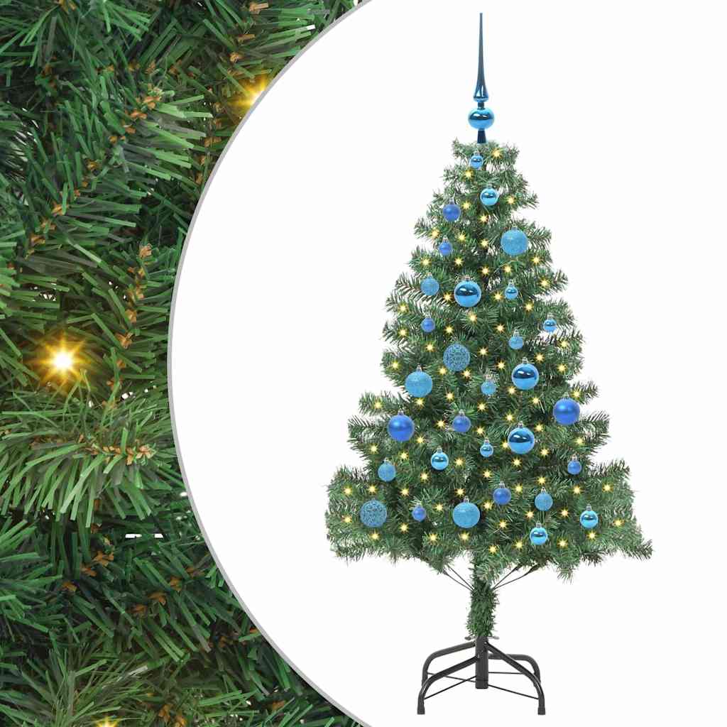 Vidaxl kerstboom met 150 led met standaard groen 150 cm pvc