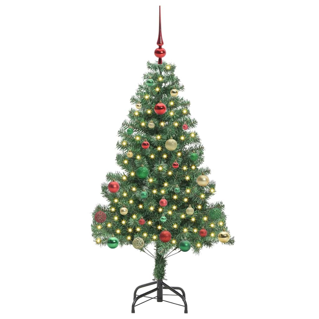 Albero di Natale VidaXL con 150 LED con PVC standard verde da 150 cm
