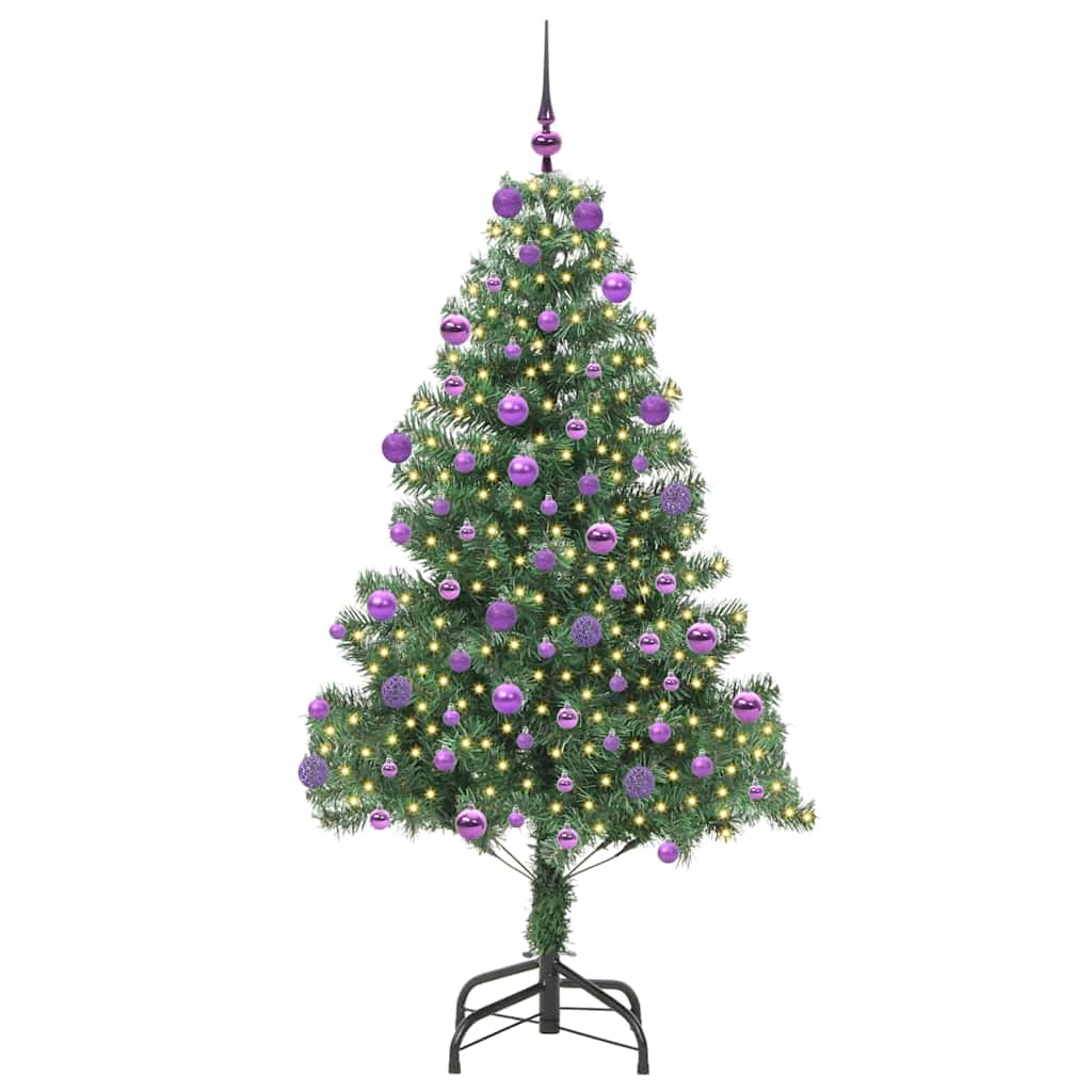 Vidaxl kerstboom met 300 led met standaard groen 180 cm pvc