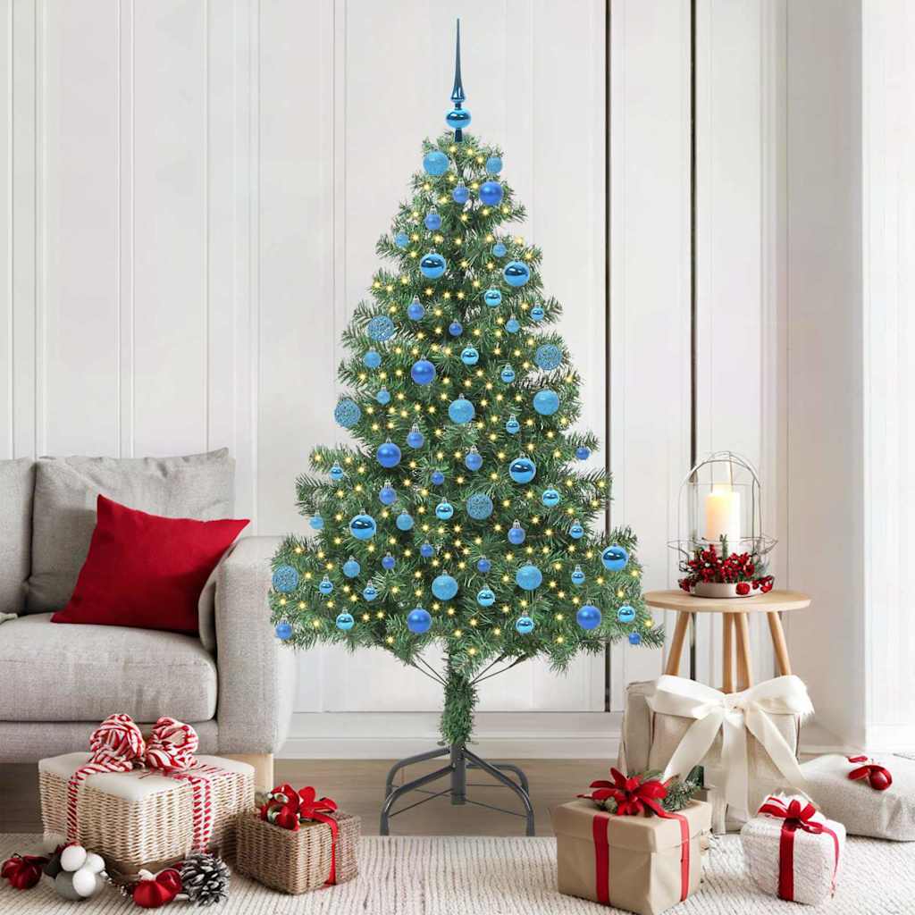 Vidaxl kerstboom met 300 led met standaard groen 180 cm pvc