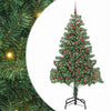 Vidaxl kerstboom met 300 led met standaard groen 210 cm pvc