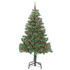 Vidaxl kerstboom met 300 led met standaard groen 210 cm pvc