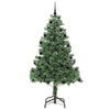 Albero di Natale VidaXL con 300 LED con PVC standard verde da 210 cm