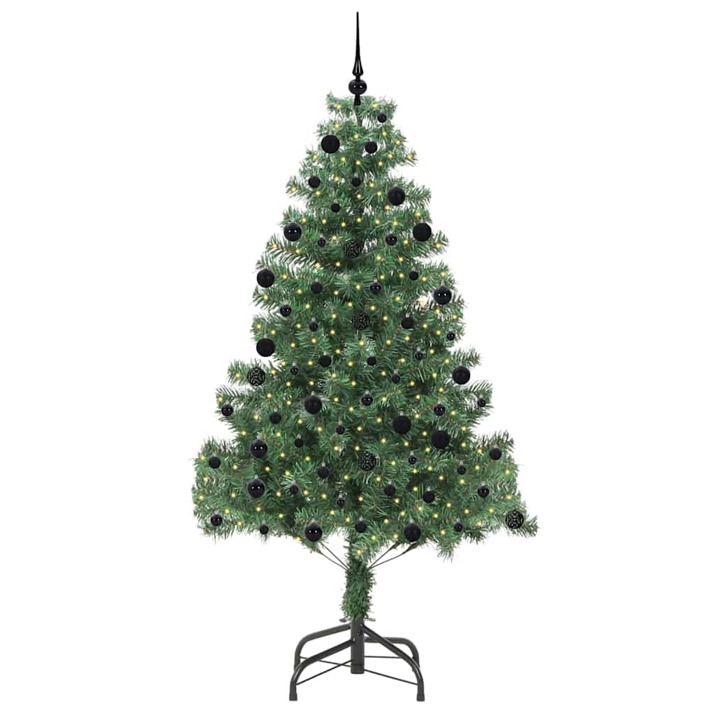 Albero di Natale VidaXL con 300 LED con PVC standard verde da 210 cm