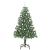 Albero di Natale VidaXL con 300 LED con PVC standard verde da 210 cm