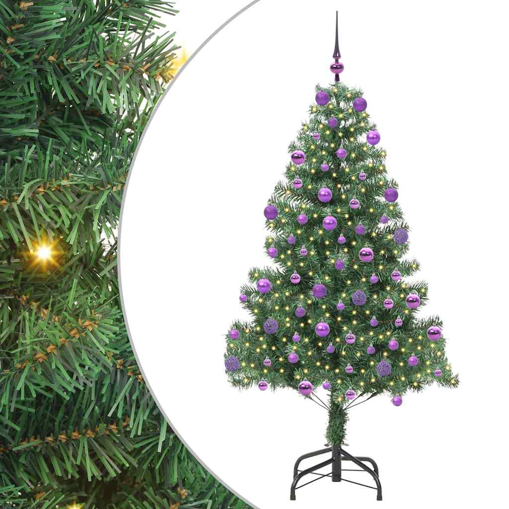 Vidaxl kerstboom met 300 led met standaard groen 210 cm pvc