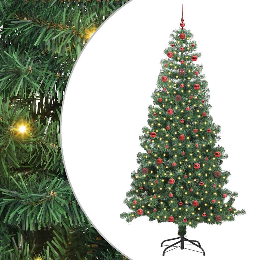 VidaXL Árbol de Navidad con 300 LED con PVC estándar verde 240 cm