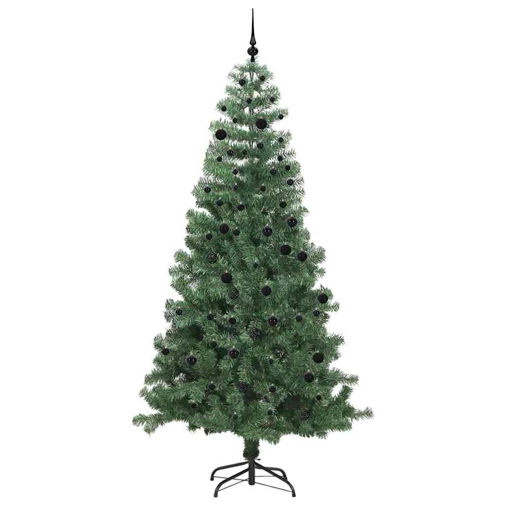 Albero di Natale VidaXL con 300 LED con PVC standard verde da 240 cm