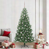 Albero di Natale VidaXL con 300 LED con PVC standard verde da 240 cm