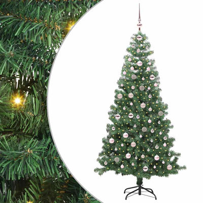 Vidaxl kerstboom met 300 led met standaard groen 240 cm pvc