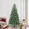 Albero di Natale VidaXL con 300 LED con PVC standard verde da 240 cm