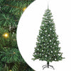 Albero di Natale VidaXL con 300 LED con PVC standard verde da 240 cm