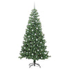 Albero di Natale VidaXL con 300 LED con PVC standard verde da 240 cm