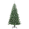 Vidaxl kerstboom met 300 led met standaard groen 240 cm pvc