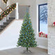 Albero di Natale VidaXL con 300 LED con PVC standard verde da 240 cm