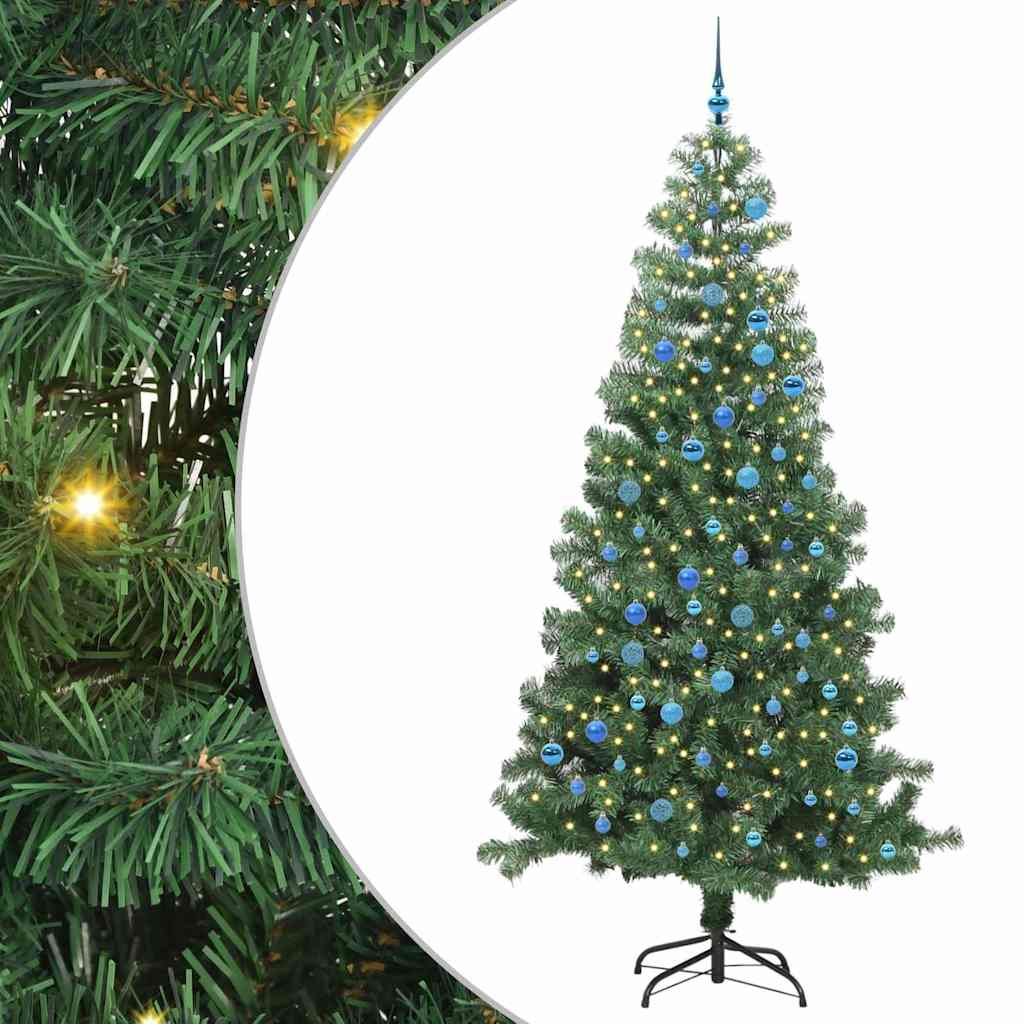 VidaXL Árbol de Navidad con 300 LED con PVC estándar verde 240 cm