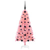Vidaxl kerstboom met 150 led met standaard roze 120 cm pvc