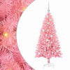 Vidaxl kerstboom met 150 led met standaard roze 120 cm pvc