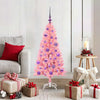 Albero di Natale VidaXL con 150 LED con PVC standard rosa da 120 cm