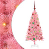 Vidaxl kerstboom met 150 led met standaard roze 120 cm pvc
