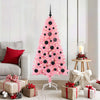 Albero di Natale VidaXL con 150 LED con PVC standard rosa da 150 cm