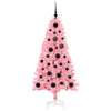 Albero di Natale VidaXL con 150 LED con PVC standard rosa da 150 cm