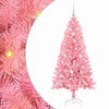 Vidaxl kerstboom met 150 led met standaard roze 150 cm pvc