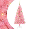Albero di Natale VidaXL con 150 LED con PVC standard rosa da 150 cm