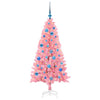 Albero di Natale VidaXL con 150 LED con PVC standard rosa da 150 cm
