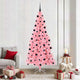 Vidaxl kerstboom met 300 led met standaard roze 210 cm pvc
