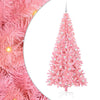 Vidaxl kerstboom met 300 led met standaard roze 210 cm pvc