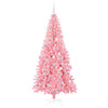 Albero di Natale VidaXL con 300 LED con PVC standard rosa da 210 cm