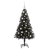 Vidaxl kerstboom met 150 led met standaard zwart 120 cm pvc