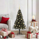 Vidaxl kerstboom met 150 led met standaard zwart 120 cm pvc