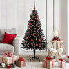 Vidaxl kerstboom met 150 led met standaard zwart 150 cm pvc