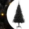 Vidaxl kerstboom met 150 led met standaard zwart 150 cm pvc