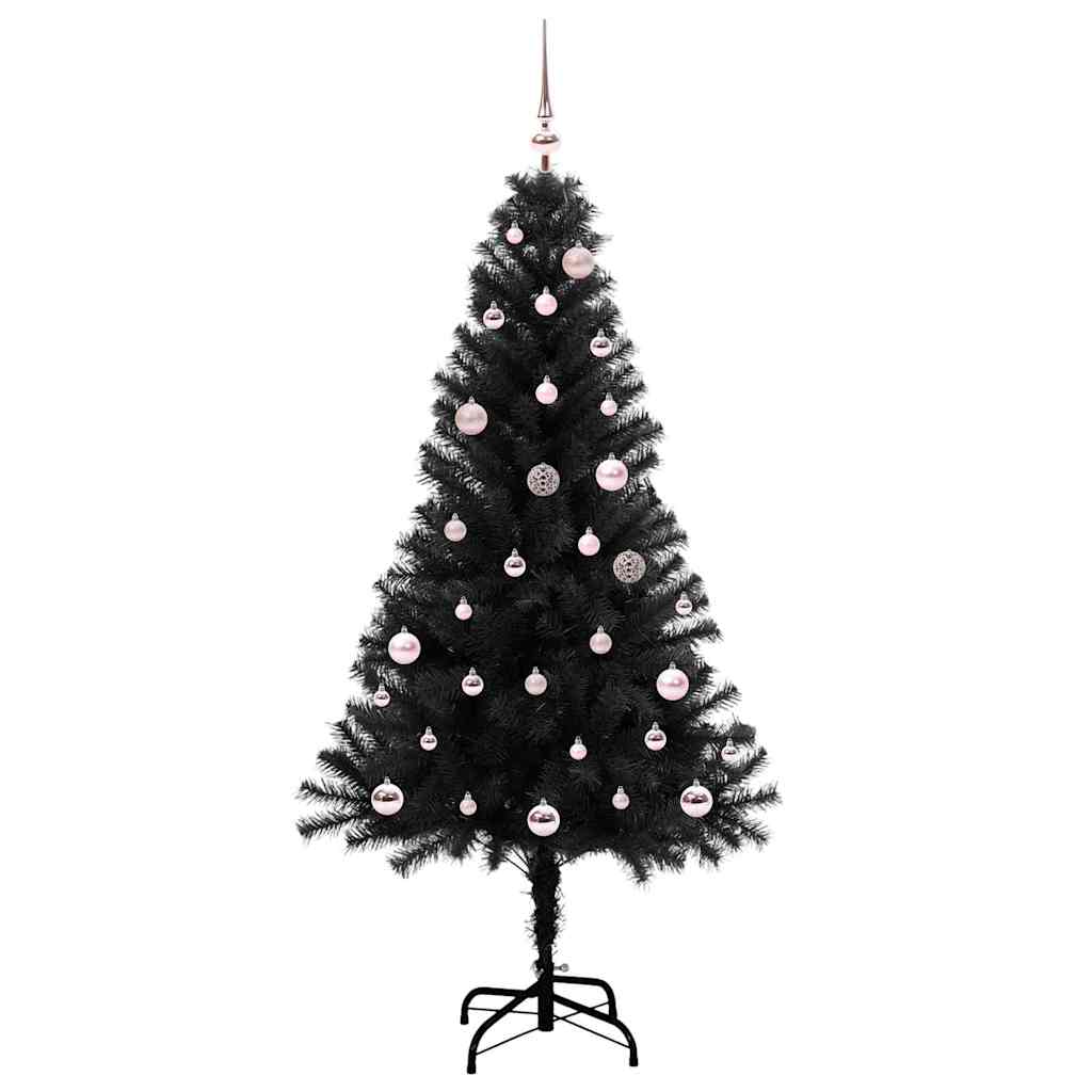 Albero di Natale Vidaxx con 150 LED con PVC standard nero da 150 cm