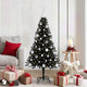 Albero di Natale Vidaxx con 150 LED con PVC standard nero da 150 cm
