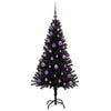 Vidaxl kerstboom met 150 led met standaard zwart 150 cm pvc