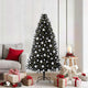 Vidaxl kerstboom met 300 led met standaard zwart 180 cm pvc