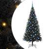 Vidaxl kerstboom met 300 led met standaard zwart 180 cm pvc