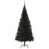Vidaxl kerstboom met 300 led met standaard zwart 210 cm pvc