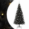 Vidaxl kerstboom met 300 led met standaard zwart 210 cm pvc