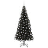 Vidaxl kerstboom met 300 led met standaard zwart 210 cm pvc
