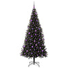 Vidaxl kerstboom met 300 led met standaard zwart 210 cm pvc