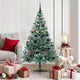 Vidaxl kunstkerstboom met 150 led groen 150 cm pvc en staal
