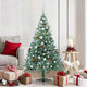 Vidaxl kunstkerstboom met 150 led groen 150 cm pvc en staal