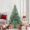 Vidaxl kunstkerstboom met 150 led groen 150 cm pvc en staal