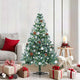 Vidaxl kunstkerstboom met 150 led groen 150 cm pvc en staal