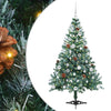 Albero di Natale artificiale Vidaxx con 150 LED verdi, 150 cm in PVC e acciaio